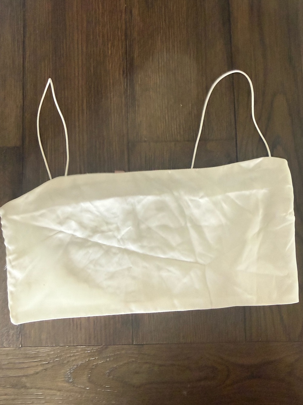 Show Me Your Mumu Ivory Satin Smocked Cami Tank Top NWOT